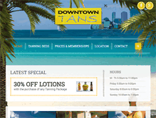 Tablet Screenshot of downtowntans.com